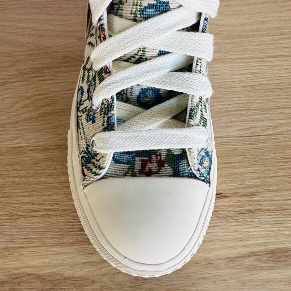 ⭐Converse Chuck Taylor Lift Platform 8 Women Shoes Floral Tapestry Green A11992C - Picture 9 of 13